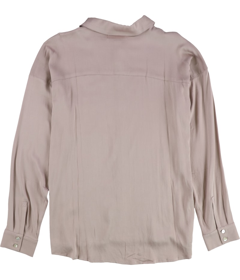 P.J. Salvage Womens Solid Button Down Pajama Tops