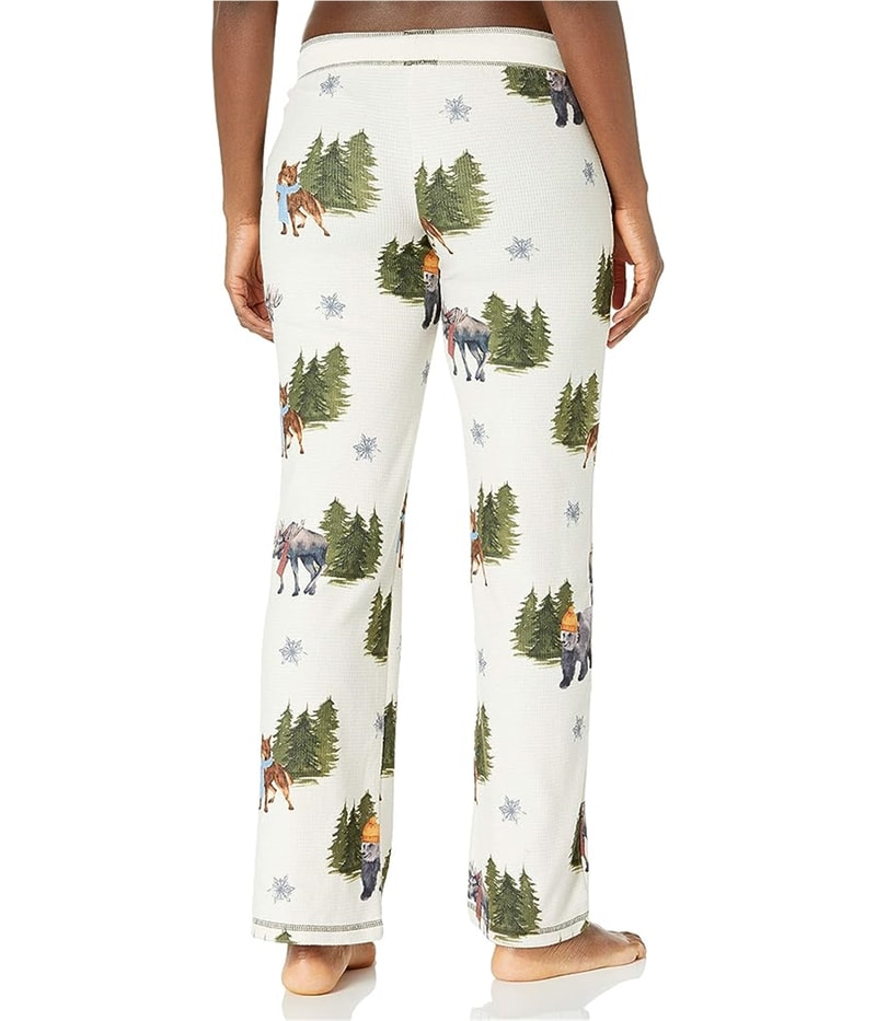 P.J. Salvage Womens Bears, Moose, And Trees Pajama Lounge Pants, view 2