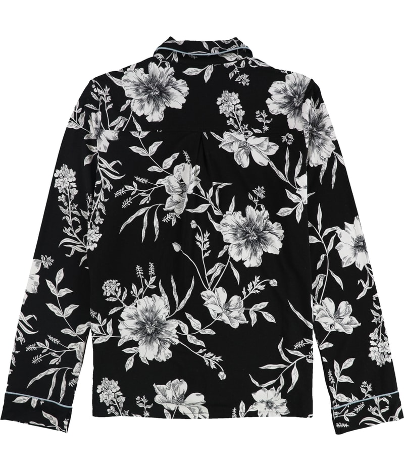 P.J. Salvage Womens Floral Button Down Pajama Tops