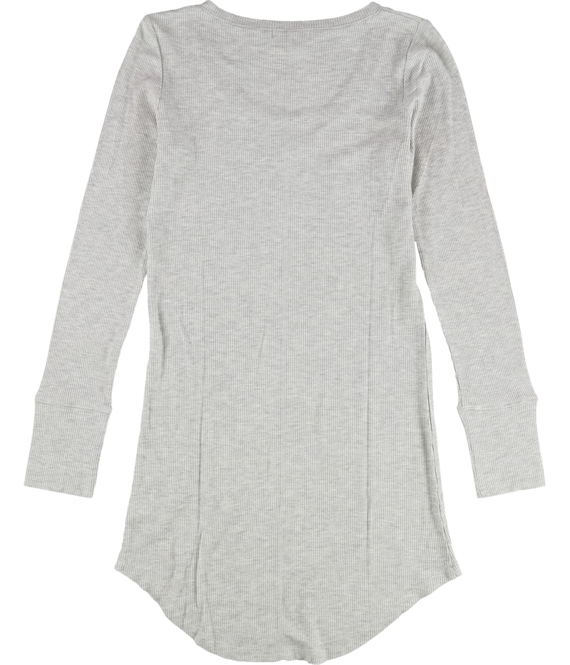 P.J. Salvage Womens Thermal Knit Pajama Shirt Dress