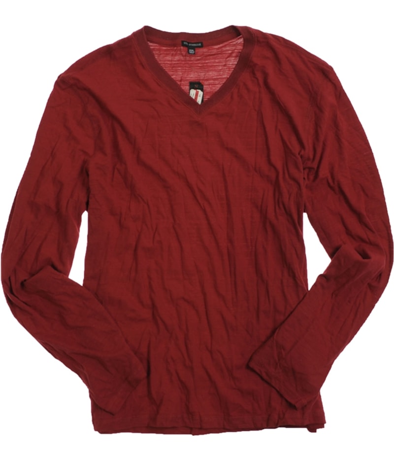 Sons of Intrigue Mens Ls V-neck Basic T-Shirt