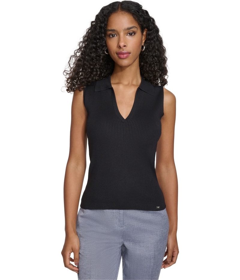 Calvin Klein Womens Textured Tunic Blouse