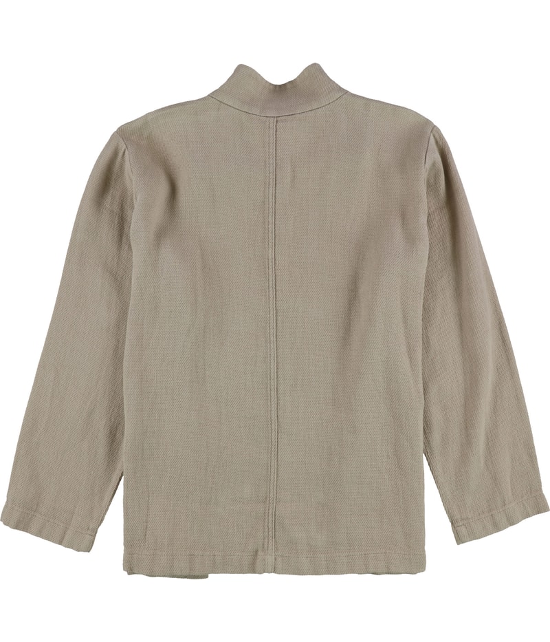 Eileen Fisher Womens Patch Pocket Knit Jacket