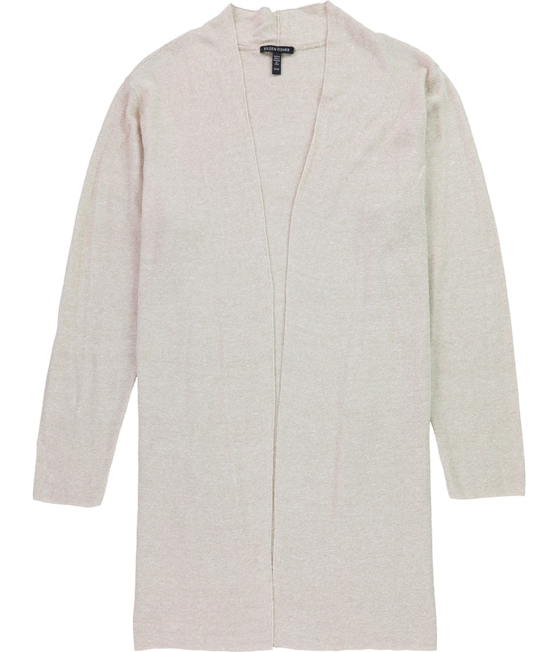 Eileen Fisher Womens Solid Cardigan Sweater