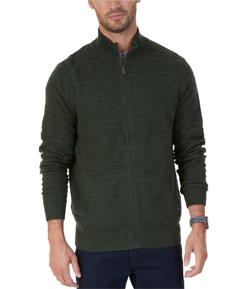Nautica Mens Knit Cardigan Sweater