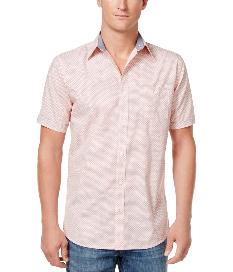 Weatherproof Mens Diamonds In The Rough Button Up Shirt