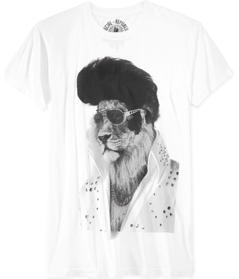 Social Republic Mens Elvis Graphic T-Shirt