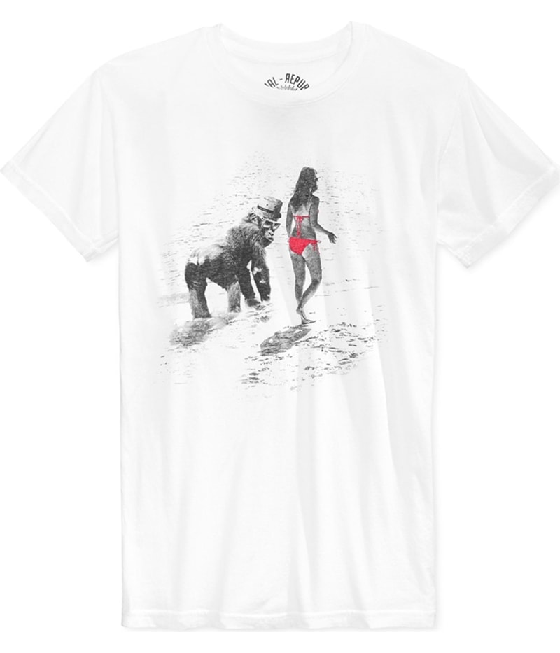 Social Republic Mens On The Beach Graphic T-Shirt