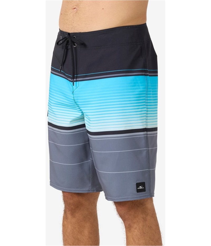O’Neill Mens Striped Swim Bottom Board Shorts, view 2