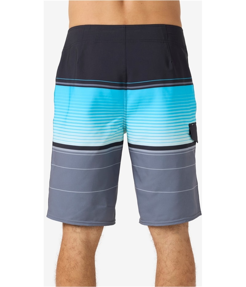 O’Neill Mens Striped Swim Bottom Board Shorts, view 3