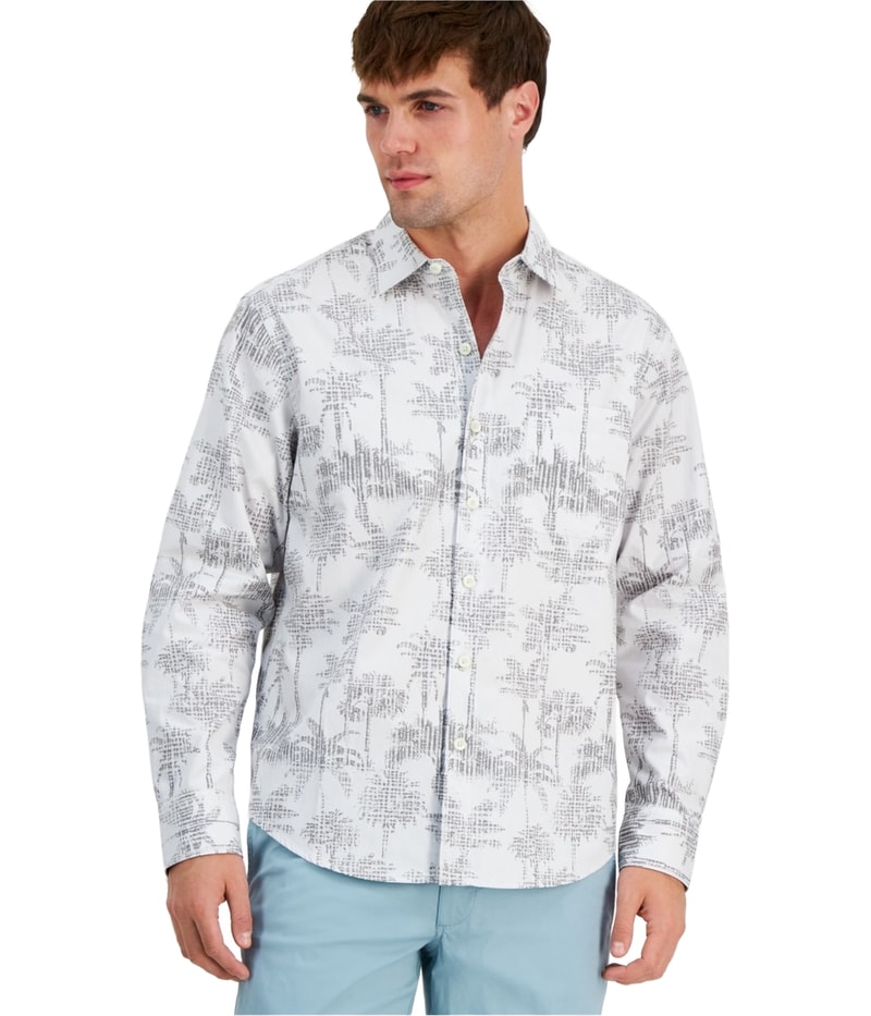 Tommy Bahama Mens Palm Garden Chambray Button Up Shirt