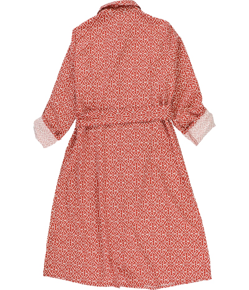 NY Collection Womens Abstract Shirt Dress