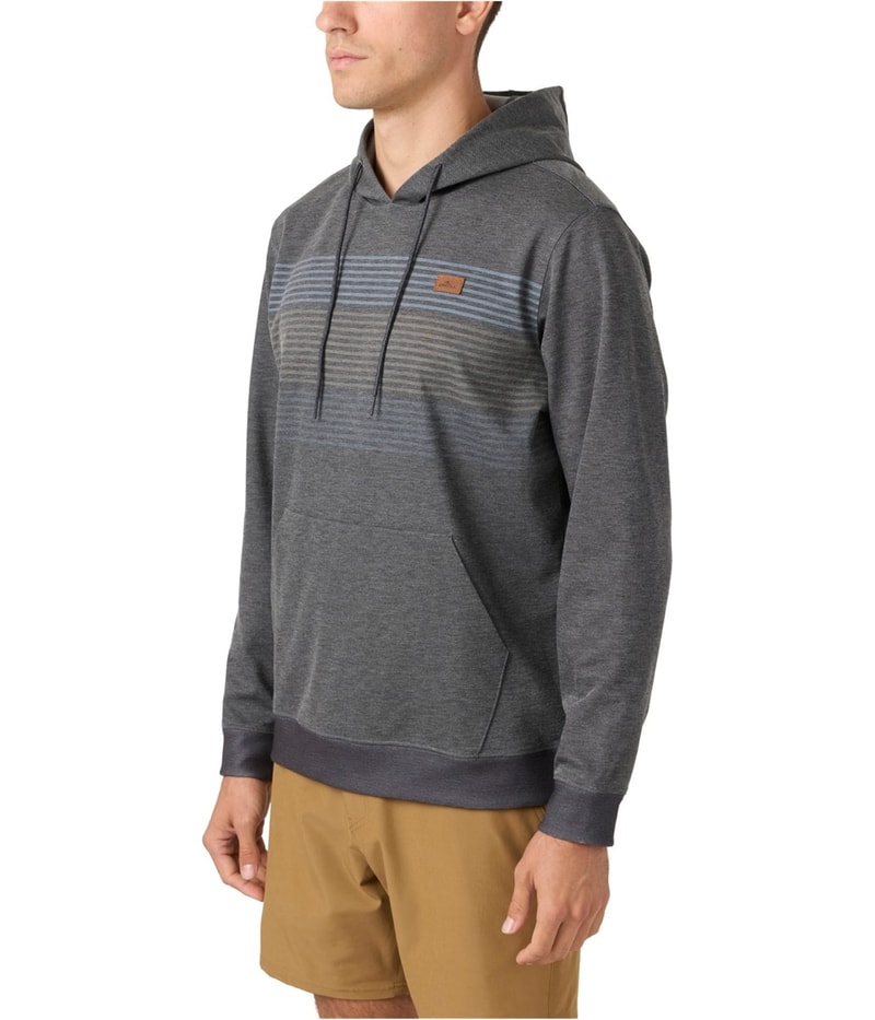 O’Neill Mens Challenger Striped Fleece Hoodie Sweatshirt, view 3