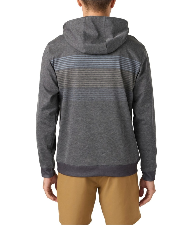 O’Neill Mens Challenger Striped Fleece Hoodie Sweatshirt, view 4