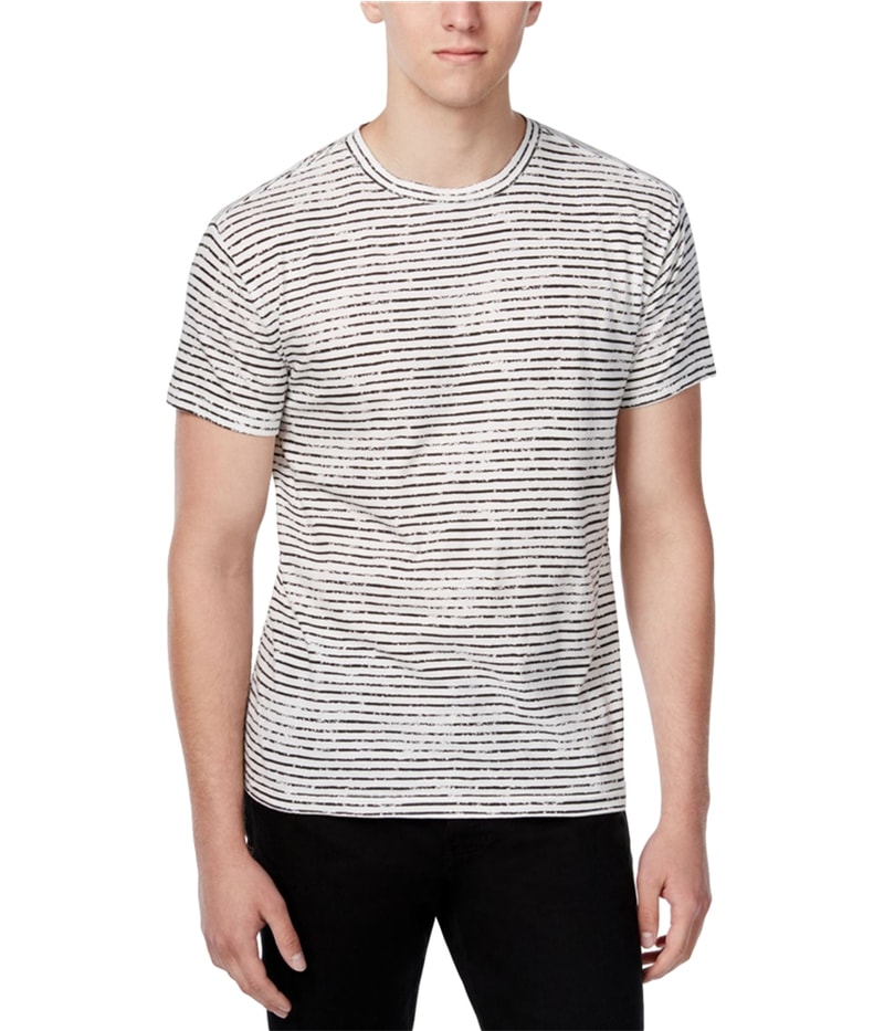 WHT SPACE Mens Chalk Stripe Graphic T-Shirt