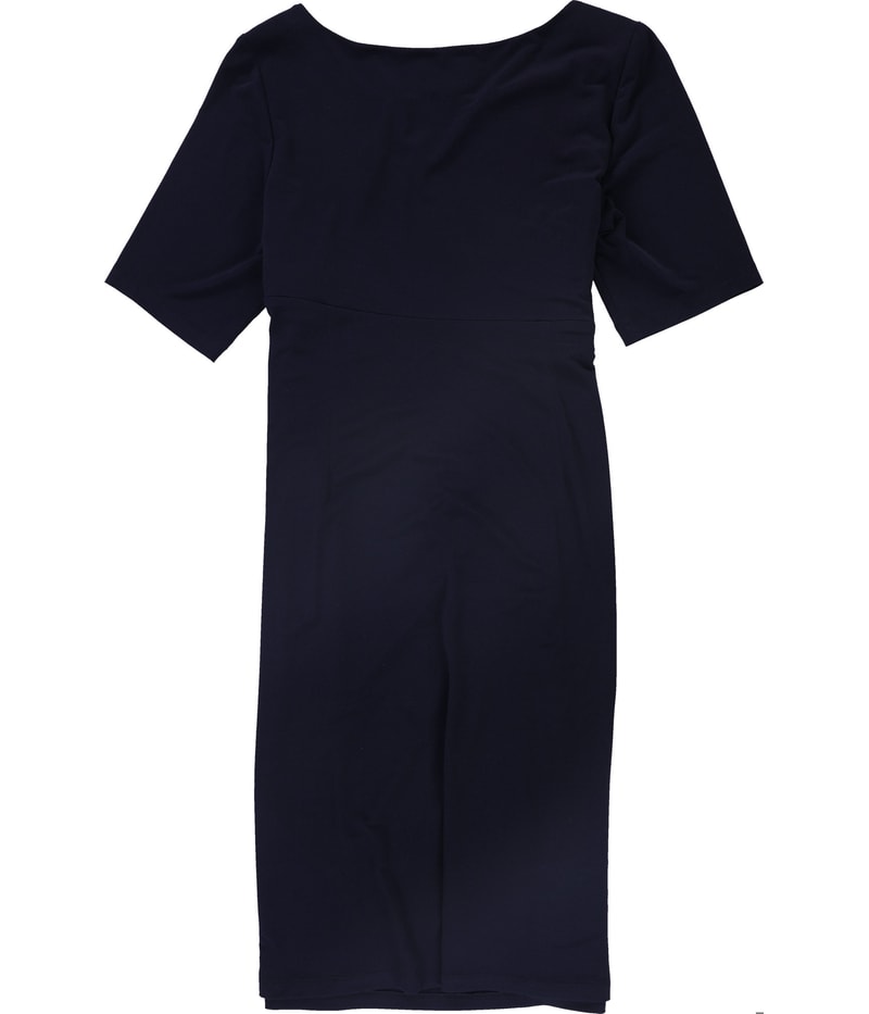 Connected Apparel Womens Pleated Midi Dress