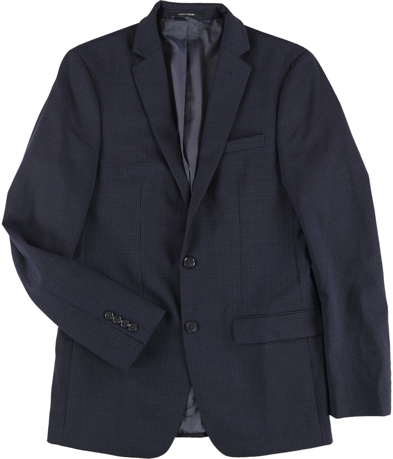 bar III Mens Wrinkle Resistant Stretch Two Button Blazer Jacket