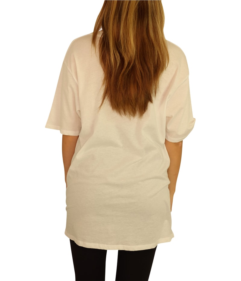 Treasure & Bond Womens Oversized Solid Basic T-Shirt, view 3