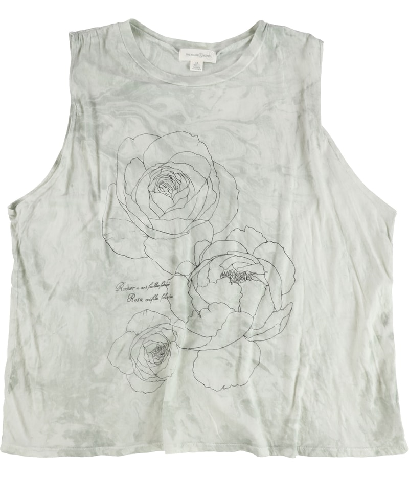 Treasure & Bond Womens Roses Tank Top