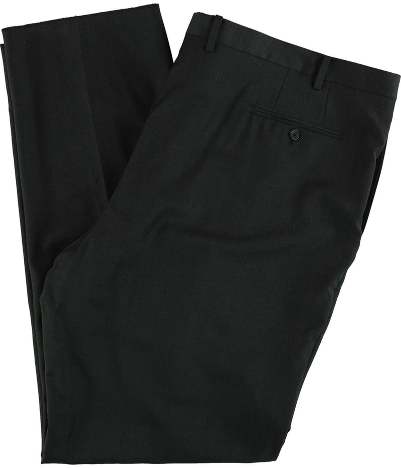 Tasso Elba Mens Pleated Straight Leg Slacks Dress Pants
