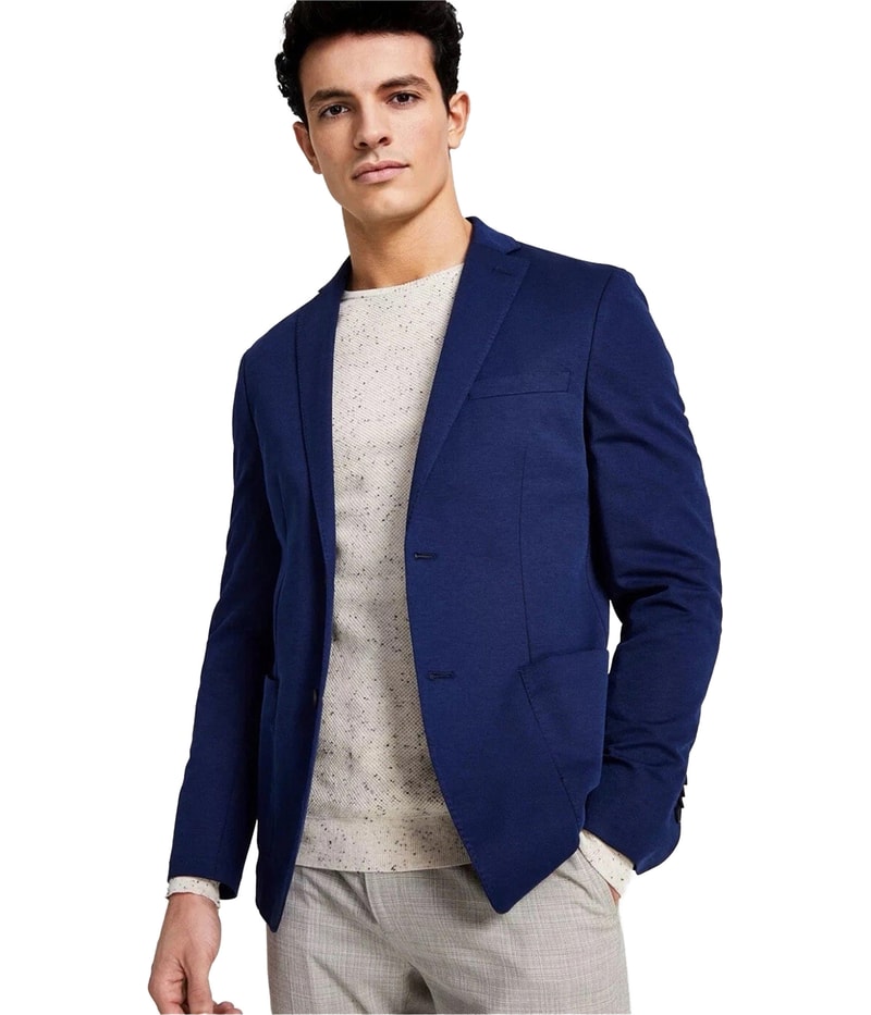 bar III Mens Slim Fit Two Button Blazer Jacket