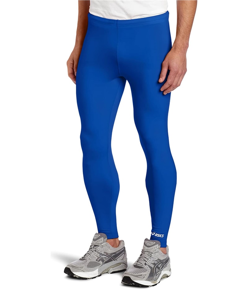 ASICS Mens Team Medley Tapered Compression Leggings Athletic Pants