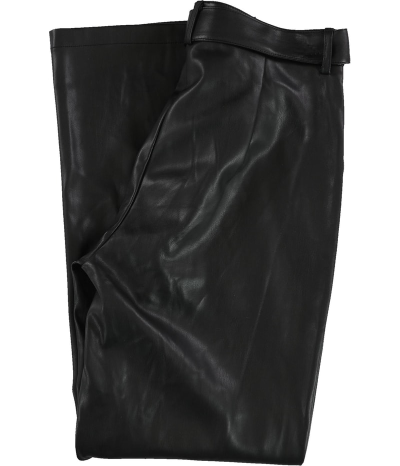 Tahari Womens Vegan Leather Straight Leg Dress Pants, view 2