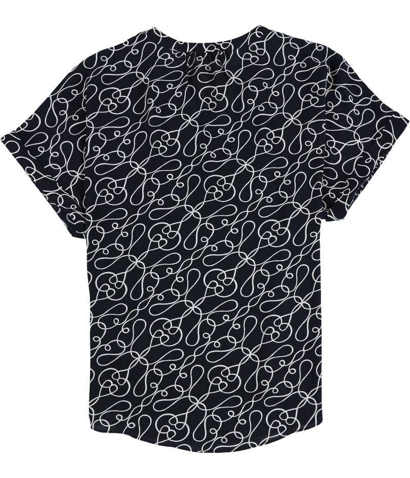 Tahari Womens Knotted Dream Tunic Blouse