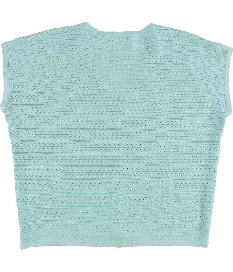 Tahari Womens Woven Pullover Sweater