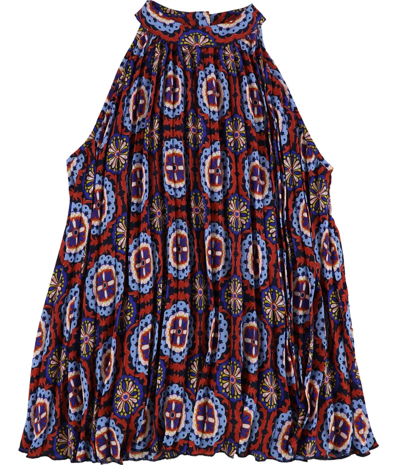 Tahari Womens Floral-Print Tunic Blouse