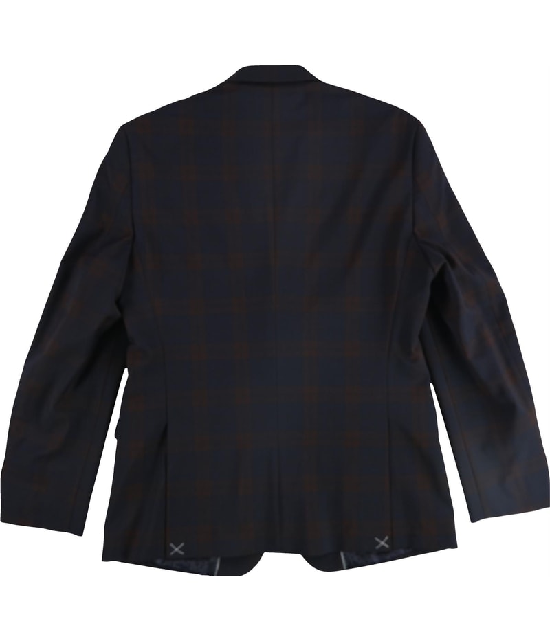 bar III Mens Plaid Two Button Blazer Jacket