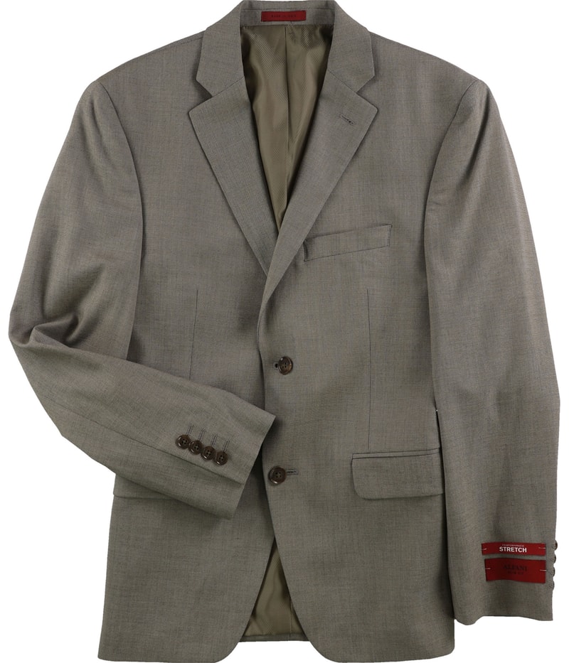 Alfani Mens Sharkskin Two Button Blazer Jacket