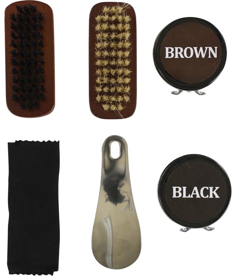 Perry Ellis Mens 5 Piece Shoe Shine Polish Kit