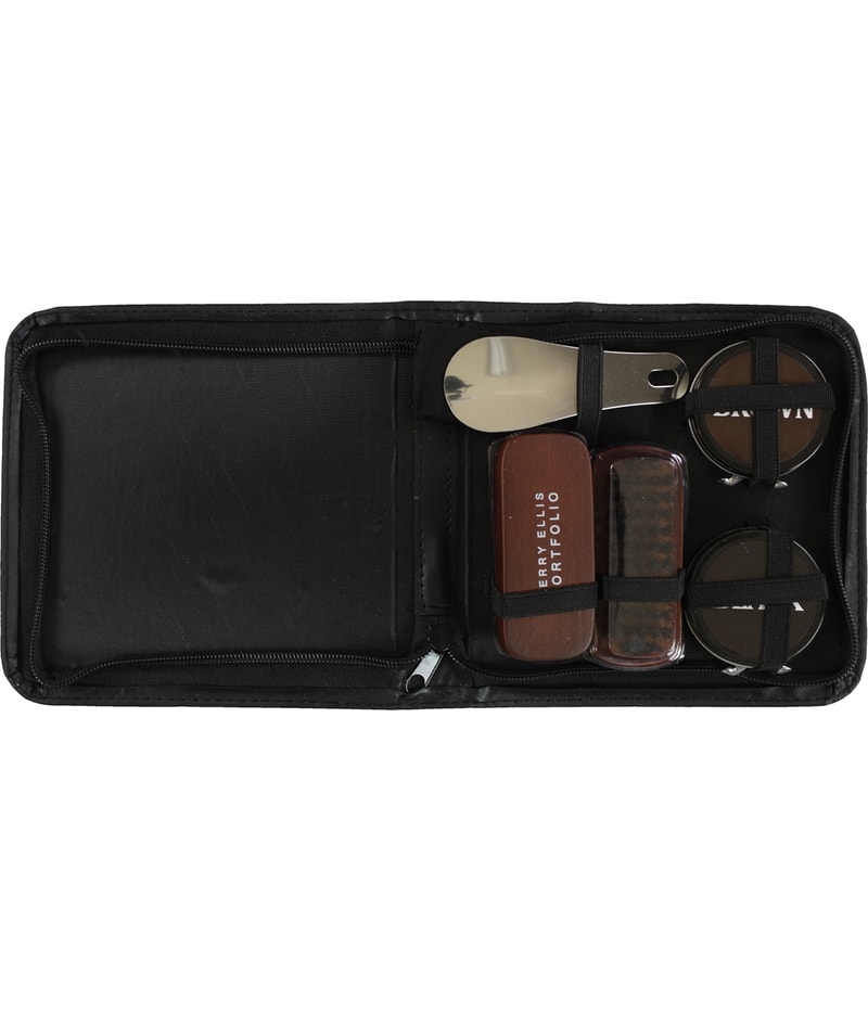 Perry Ellis Mens 5 Piece Shoe Shine Polish Kit