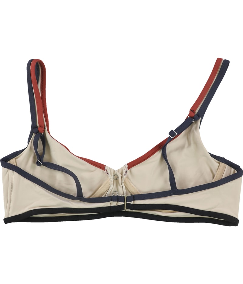 Tavik Womens Marlowe Bralette Bikini Swim Top in Beige, view 2