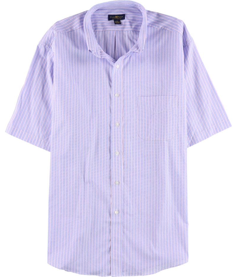 Club Room Mens Textured Pocket Button Down Dress Shirt