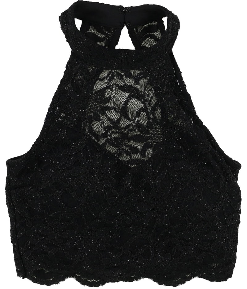 City Studio Womens Lace Halter Top Shirt