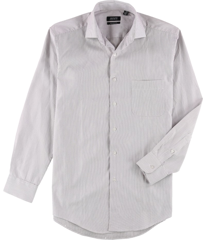 Alfani Mens Moisture Wicking Button Down Dress Shirt
