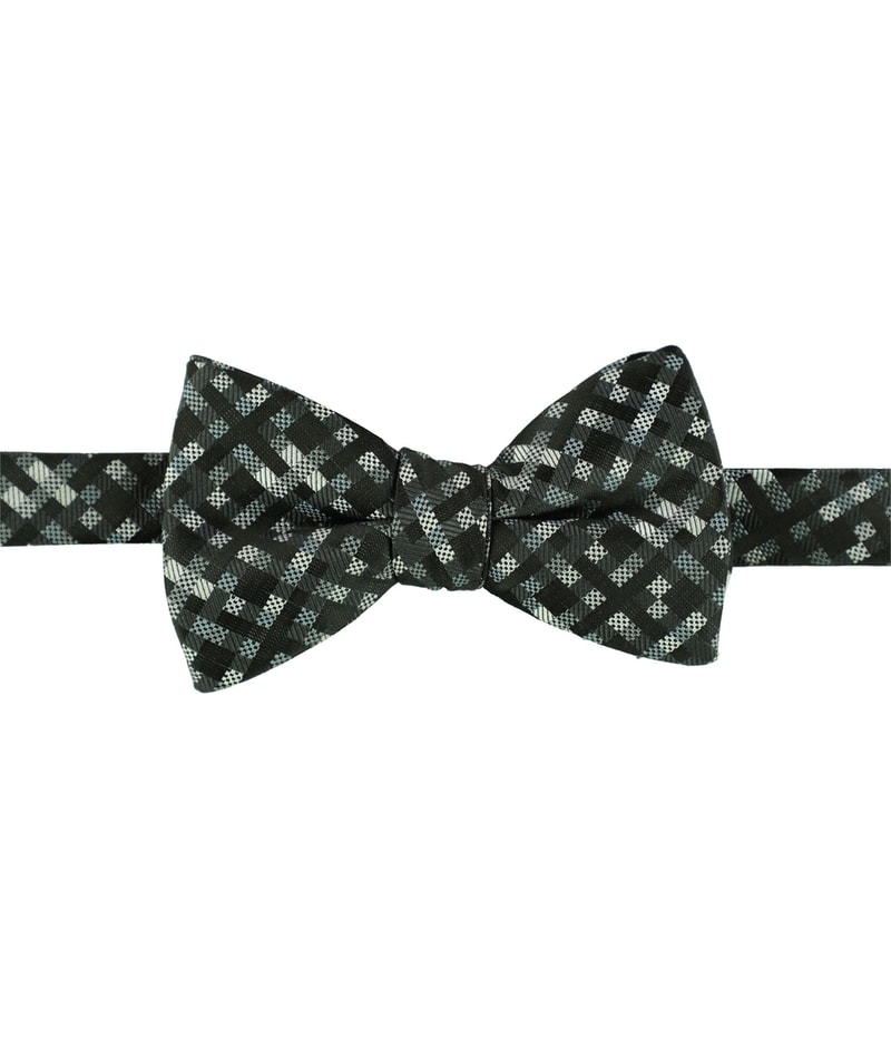 Alfani Mens Plaid Self-tied Bow Tie