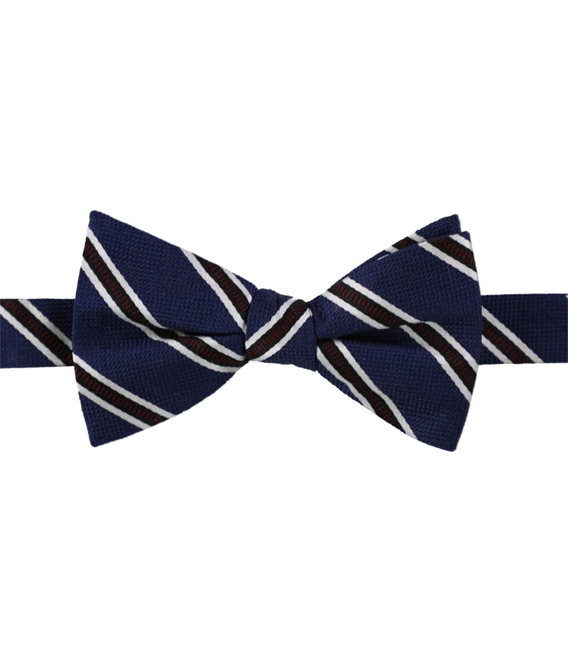 Tommy Hilfiger Mens Stripe Self-tied Bow Tie