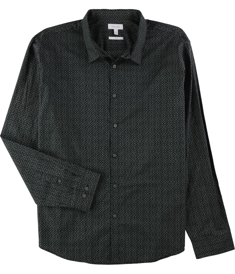 Calvin Klein Mens Slim Fit Button Up Shirt