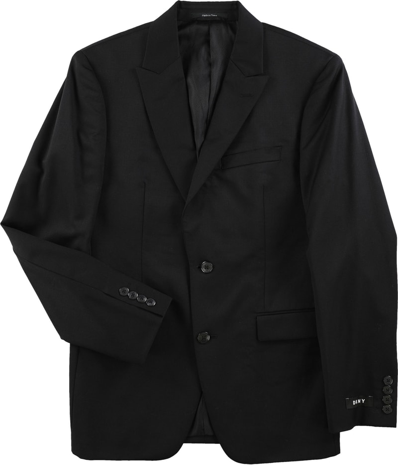 DKNY Mens Stretch Two Button Blazer Jacket