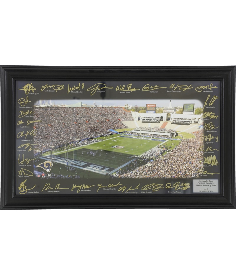 Highland Mint Unisex LA Rams Signatures Framed Photo Souvenir