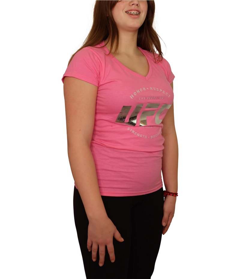 Reebok Womens Honor Respect Strength Discipline Graphic T-Shirt