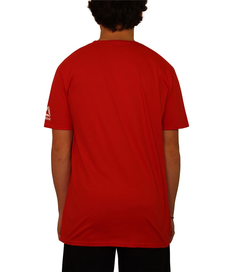 Reebok Mens UFC Edmonton Graphic T-Shirt in Red, image 3 of 4