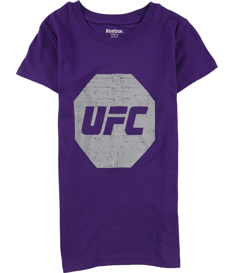 Reebok Girls Distressed Logo Graphic T-Shirt