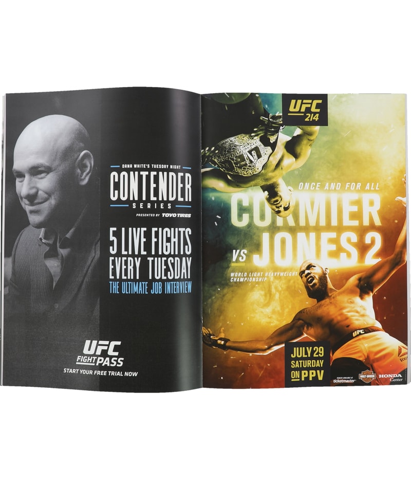 UFC Unisex 213 Nunes vs Shevchenko 2 Official Program