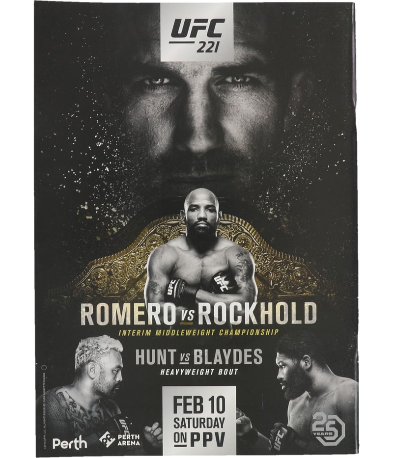 UFC Unisex 220 Miocic vs Ngannou Official Program
