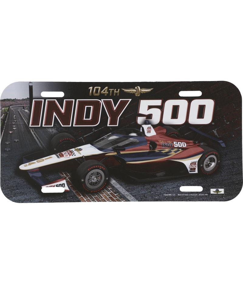 Indy 500 Unisex 104th Event License Plate Cover Souvenir