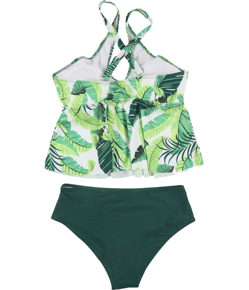 Tags Weekly Womens Floral Print 2 Piece Tankini